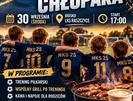 Piłkarski Dzień Chłopaka w Raszczycach – trening, grill i wspólna zabawa