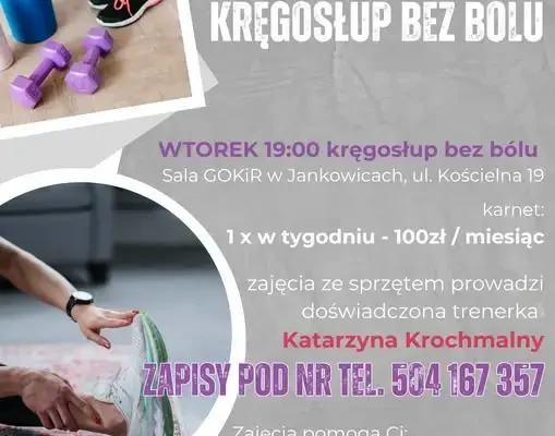 Kręgosłup bez bólu – nowe zajęcia dla dorosłych w Jankowicach