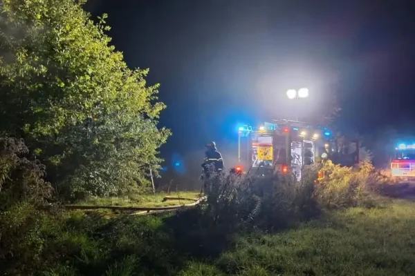 Pożar w Zwonowicach przy ul. Stodolskiej – akcja strażaków z OSP