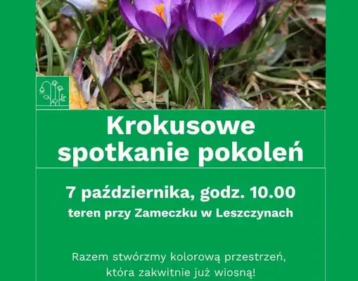 Krokusowe spotkanie pokoleń w Leszczynach – wspólnie posadzą 1000 cebulek