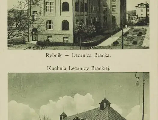Pocztówka z II RP. Tak wyglądała Lecznica Bracka w Rybniku