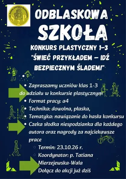 Konkursy „Odblaskowa Szkoła” – zaproszenie do udziału