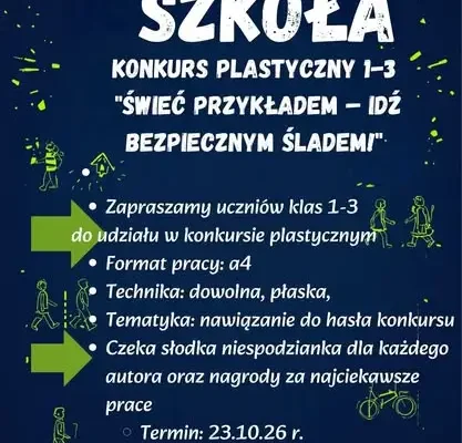 Odblaskowa Szkoła: konkursy dla uczniów – plastyka, przytulanka, zakładka i wiedza o ruchu drogowym
