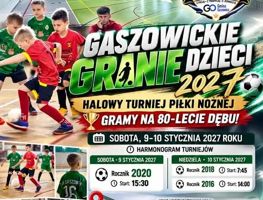 Gaszowickie Granie Dzieci 2027 – halowy turniej piłki nożnej w nowej hali OKiS
