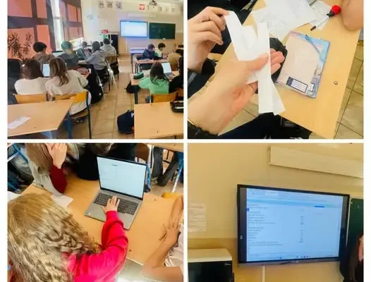 Uczniowie klas VIII tworzyli budżety domowe na lekcji WOS-u