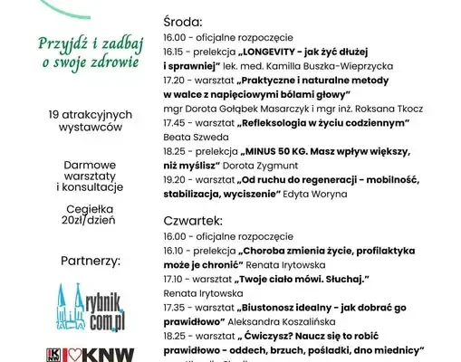 III edycja Targów „Zdrowie dla Kobiet” w Czerwionce-Leszczynach – start już dziś