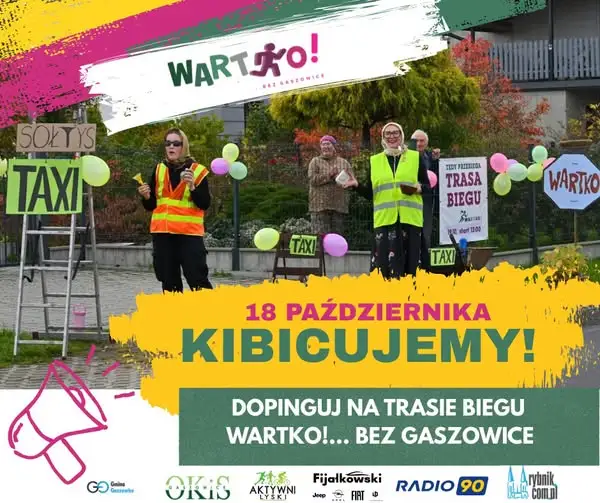 Bieg WARTKO!… bez Gaszowice – 18 października dopinguj na trasie