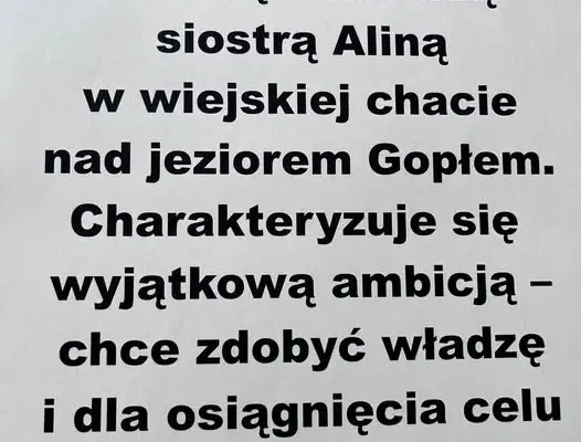 Zagadka literacka w ZSCZL – codziennie nowa postać z lektur szkolnych