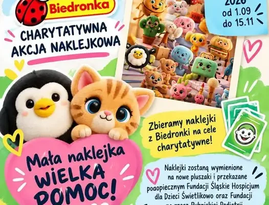 SP1 włącza się w zbiórkę naklejek Biedronki – pluszaki trafią do potrzebujących dzieci