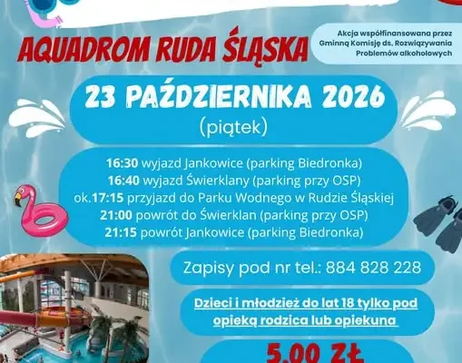 Wycieczka do Aquaparku w Rudzie Śląskiej – zapisy trwają