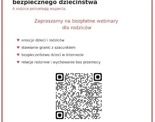 Szkoła dołącza do kampanii „Dzieciństwo bez Przemocy” – bezpłatne webinary dla rodziców