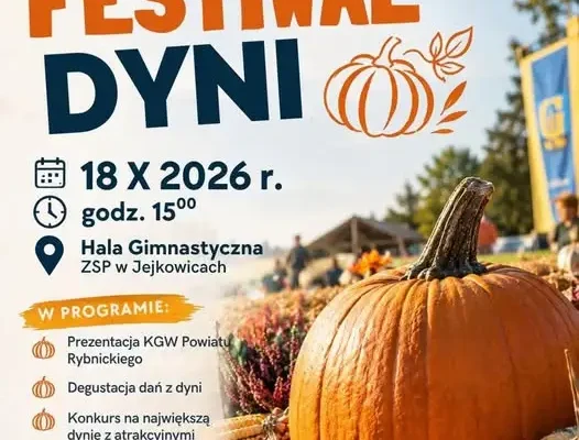 Międzygminny Festiwal Dyni w Jejkowicach już 18 października