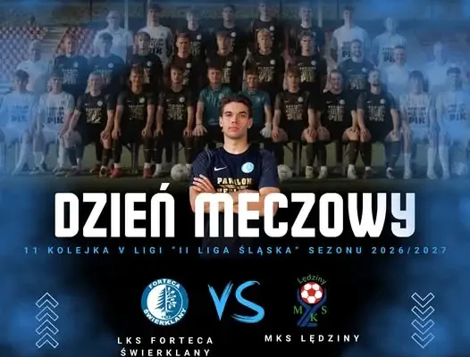 Forteca Świerklany walczy o punkty z MKS Lędziny w 11. kolejce V ligi