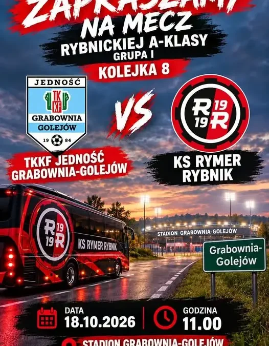 Rybnicki fusbal: transmisja meczu JEDNOŚĆ Grabownia – KS Rymer Rybnik