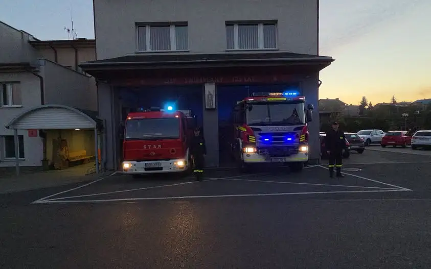 Strażacy z OSP Świerklany oddali hołd tragicznie zmarłym kolegom z Niska