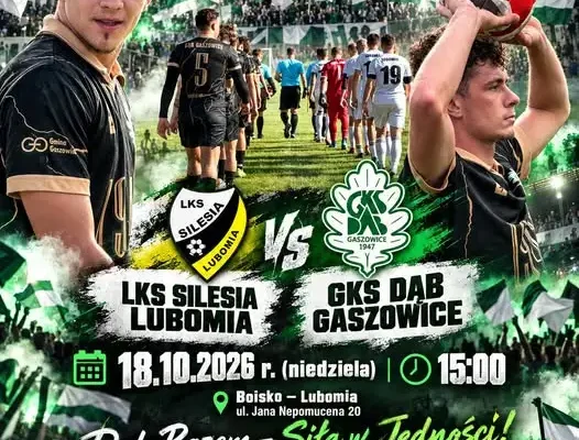 GKS Dąb Gaszowice zagra na wyjeździe z Silesią Lubomia w 11. kolejce