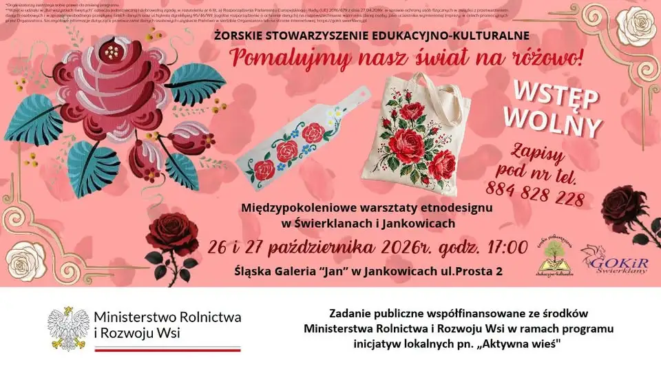Międzypokoleniowe warsztaty etnodesignu w Jankowicach – zapisz się już dziś!