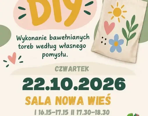 Warsztaty szycia toreb bawełnianych w Nowej Wsi – zapisy trwają