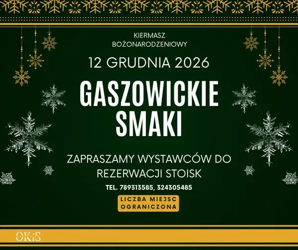 Jarmark Bożonarodzeniowy w Gaszowicach – trwają zapisy dla wystawców