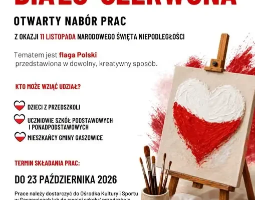 Konkurs „Moja biało-czerwona” w Gminie Gaszowice – zgłoszenia do 23 października