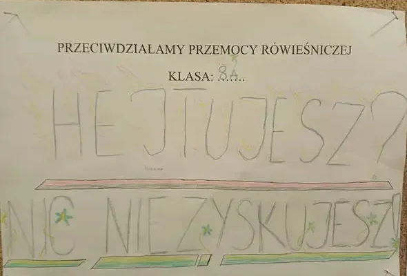 Dzień Zdrowia Psychicznego i Przeciwdziałania Przemocy Rówieśniczej w SP1 Rybnik