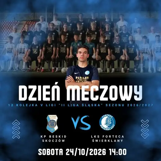 Forteca Świerklany zagra w Skoczowie w 12. kolejce V ligi