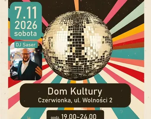 Dyskoteka w Kinie wraca do Czerwionki – DJ Saser zagra 7 listopada