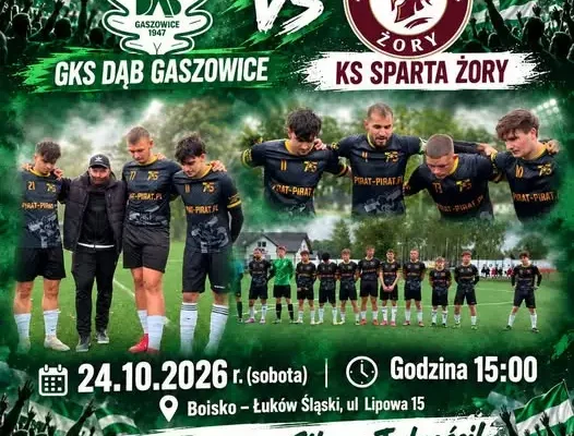 GKS Dąb Gaszowice zagra ze Spartą Żory w Łukowie Śląskim