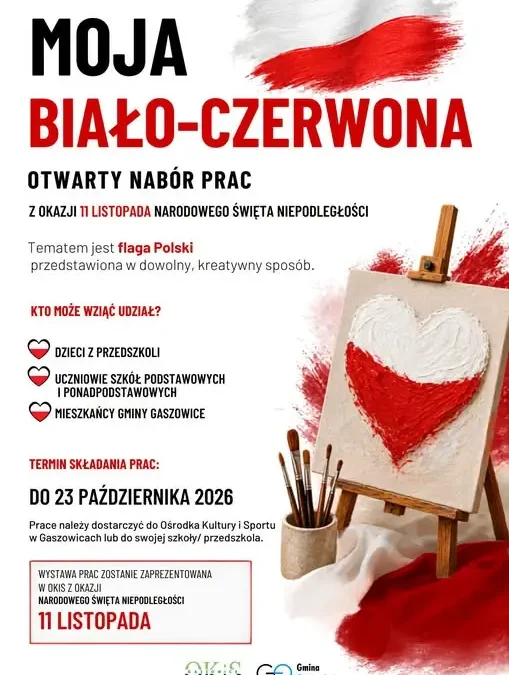 Ostatni dzień na zgłoszenie pracy „Moja biało-czerwona” w Gaszowicach