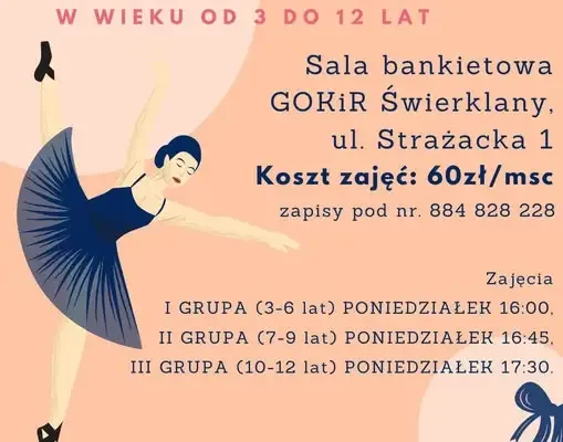 Ognisko baletowe dla dzieci i młodzieży w Świerklanach – zapisy trwają!