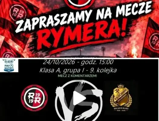 Weekend z piłką nożną w Rybniku – Rymer gra u siebie i na wyjeździe