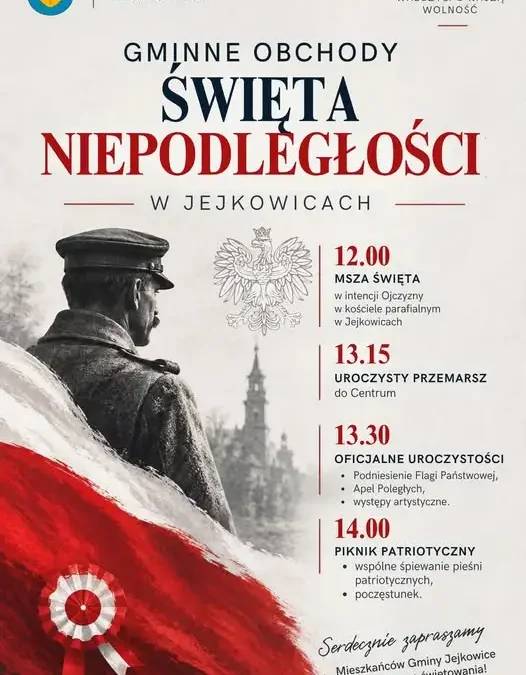 Święto Niepodległości w Jejkowicach – msza, przemarsz i piknik patriotyczny