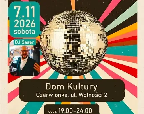 Dyskoteka w Kinie w Czerwionce-Leszczynach powraca 7 listopada